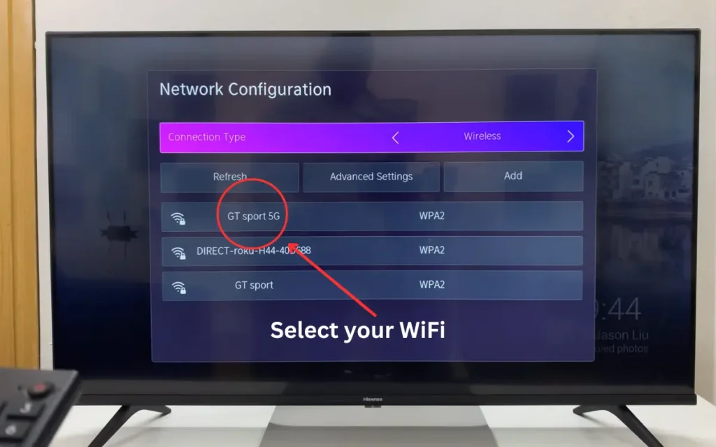 Connecting Hisense VIDAA to Wi-Fi