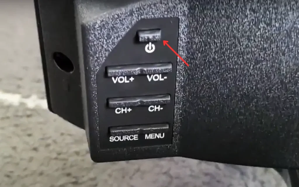 RCA TV power button