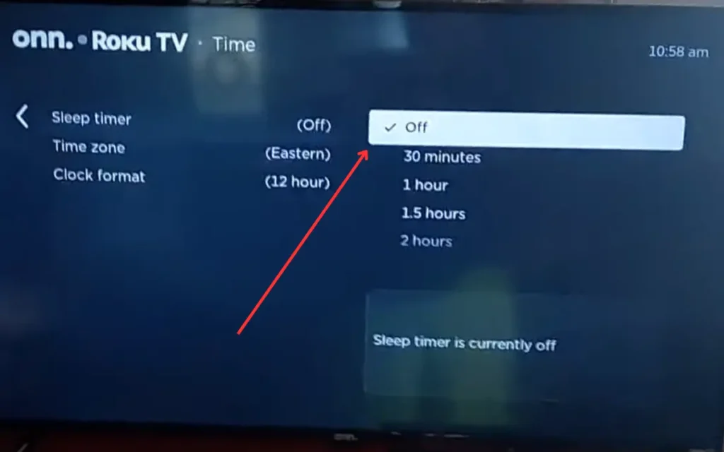 Turning Off Onn TV Sleep Timer