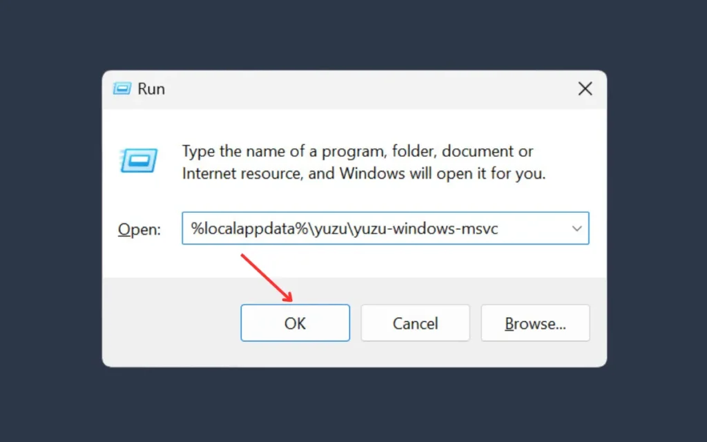 Opening yuzu-windows-msvc folder
