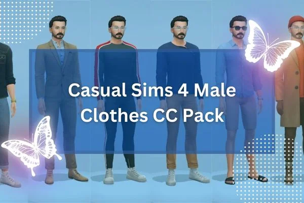 Casual Sims 4 Male Clothes CC Pack