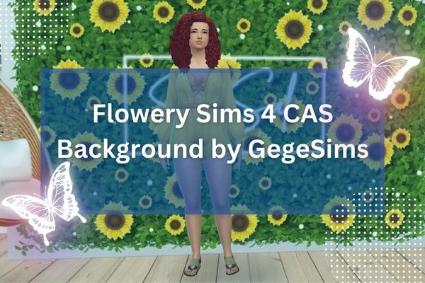 Flowery Sims 4 CAS Background by GegeSims