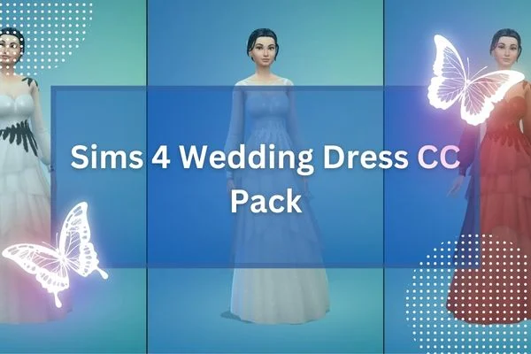 Sims 4 Wedding Dress CC Pack