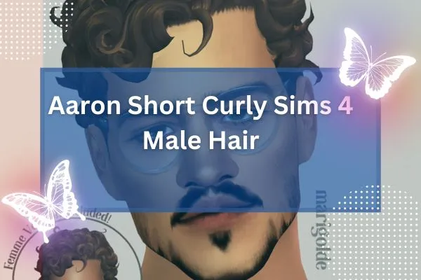 Aaron Short Curly Sims 4 Male Hair