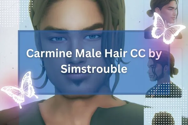 Carmine Male Hair CC by Simstrouble