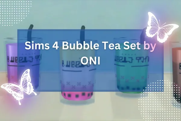 Sims 4 Bubble Tea Set by ONI-resized