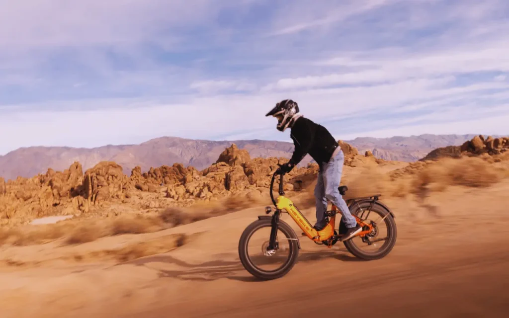 E-Bike in desert