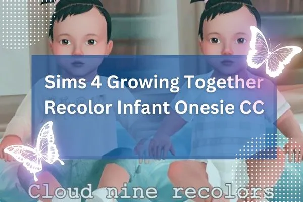 Sims 4 Growing Together Recolor Infant Onesie CC