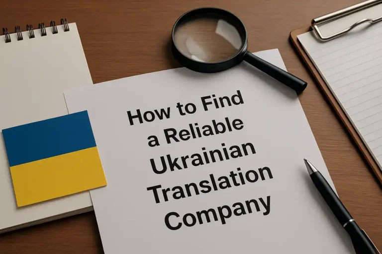 How to Find a Reliable Ukrainian Translation Company